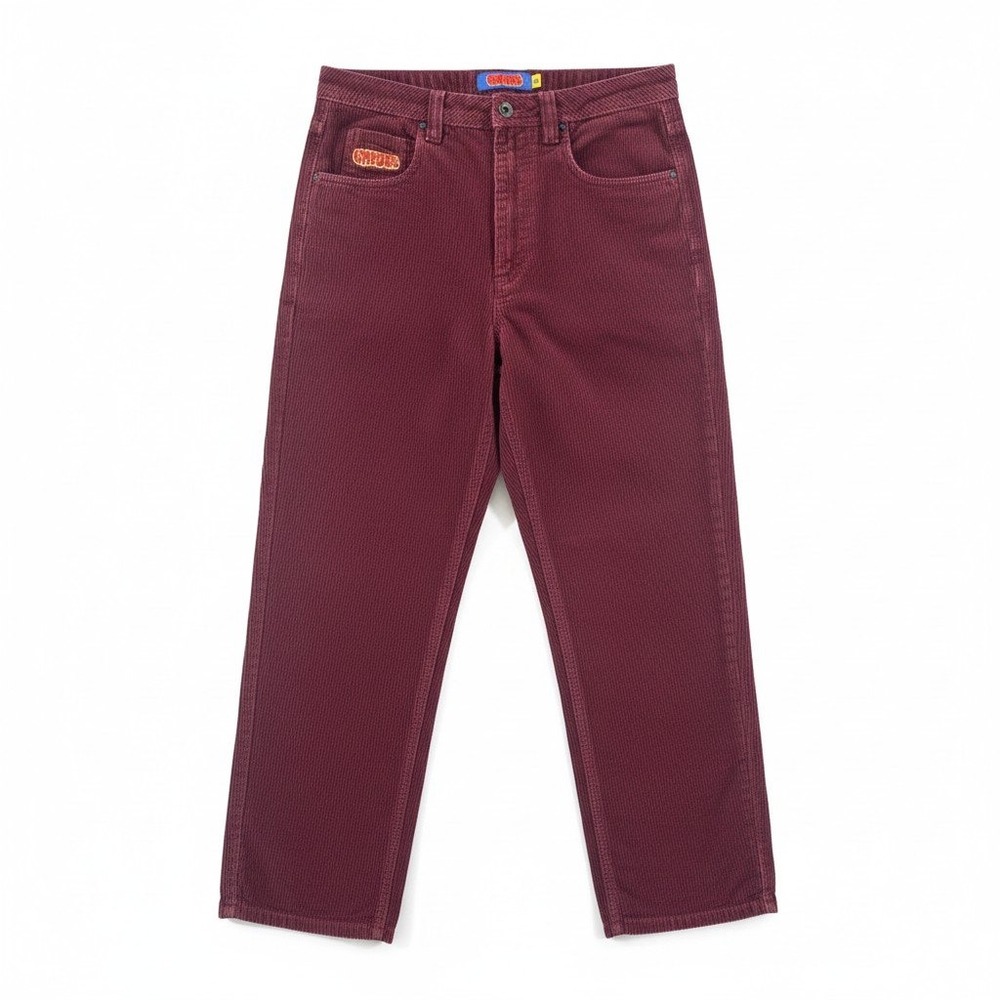 Empyre Burgundy Red Corduroy Pants Men's 28 Y2K‎ Straight Leg Baggy Skater Retro